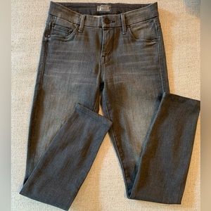 Mother The Looker Jeans 24 - Rebels and Lovers Denim Black Gray Skinny